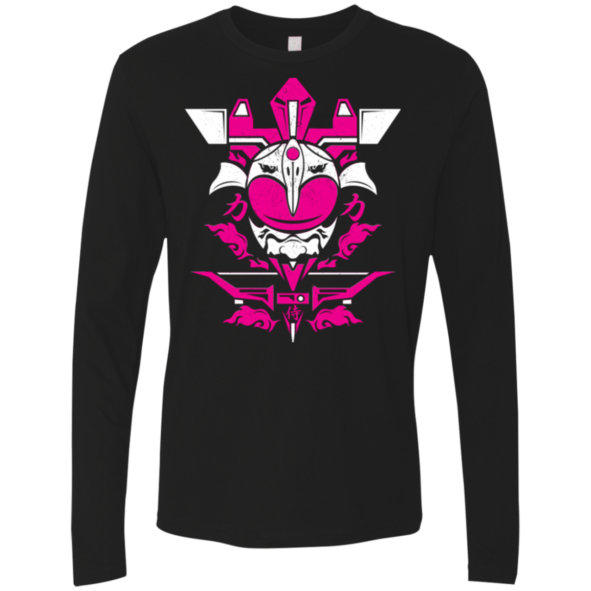 T-Shirts Black / Small Pink Ranger Men's Premium Long Sleeve