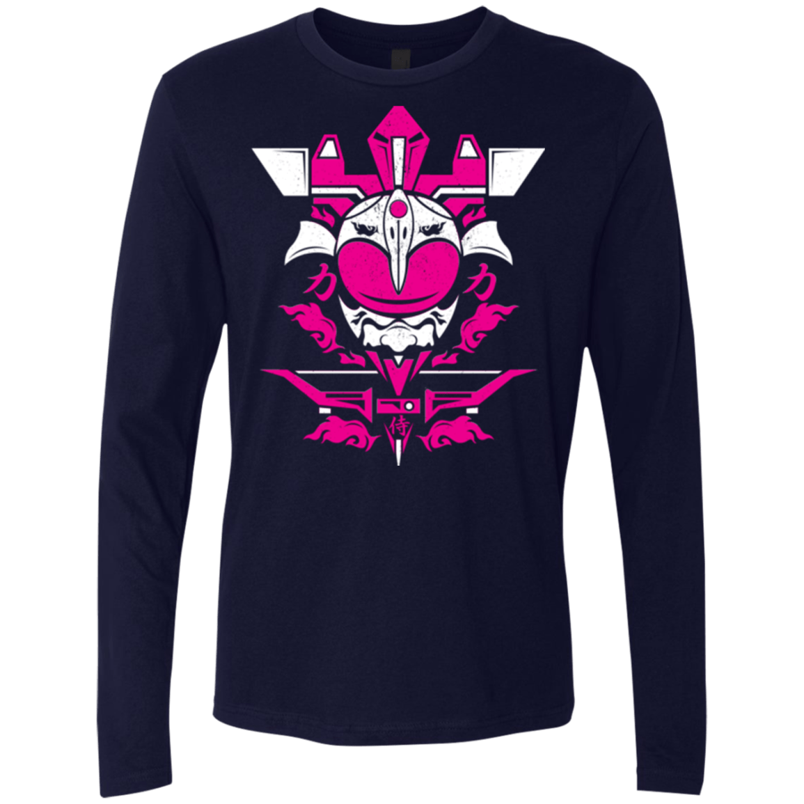 T-Shirts Midnight Navy / Small Pink Ranger Men's Premium Long Sleeve