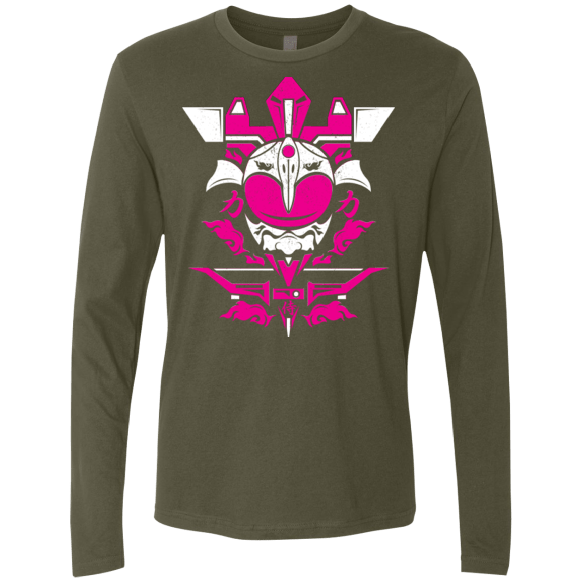 T-Shirts Military Green / Small Pink Ranger Men's Premium Long Sleeve