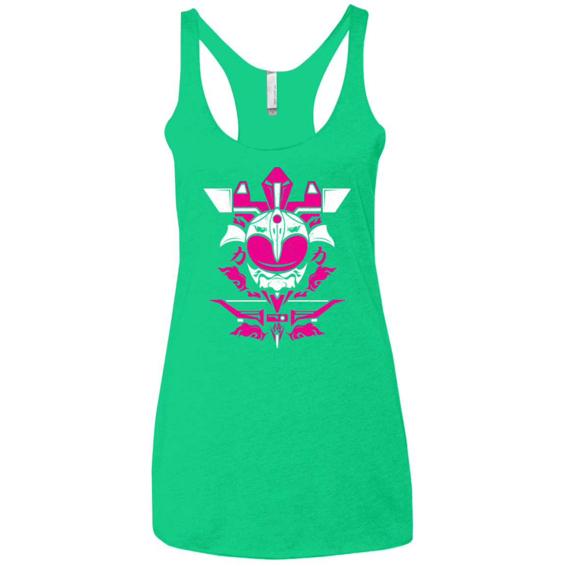 T-Shirts Envy / X-Small Pink Ranger Women's Triblend Racerback Tank