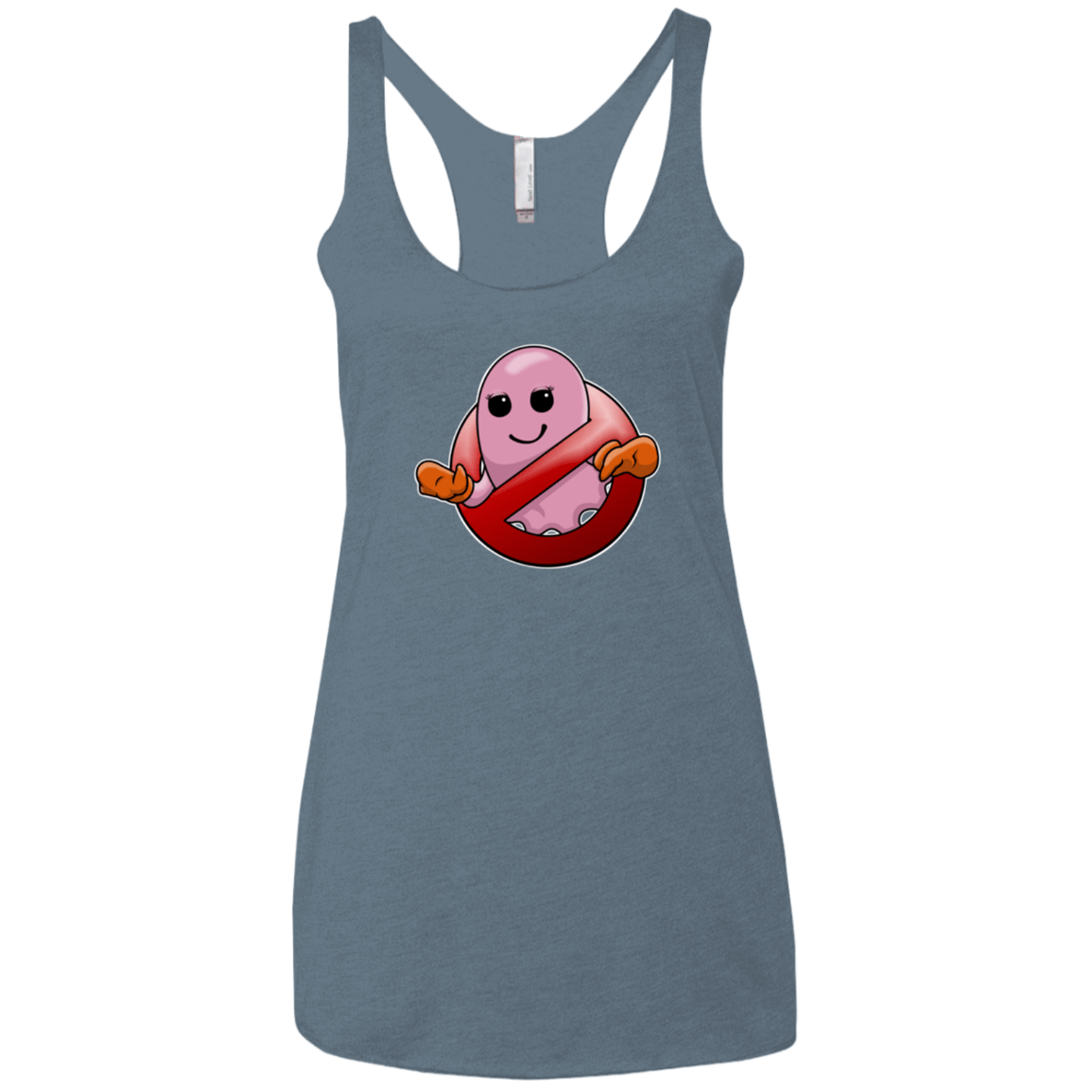 T-Shirts Indigo / X-Small Pinky Buster Women's Triblend Racerback Tank