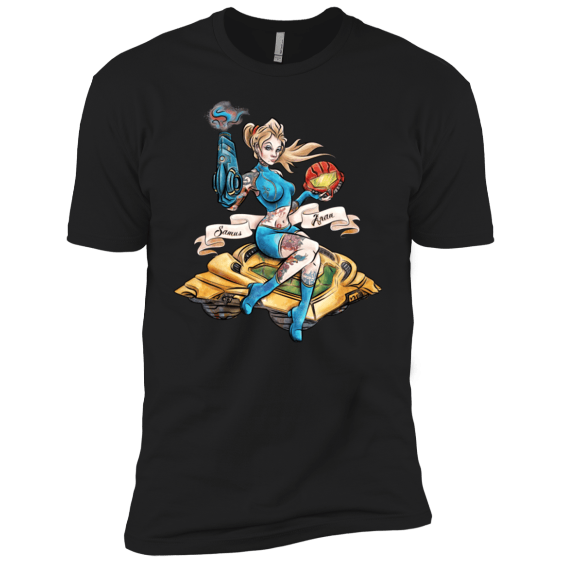 T-Shirts Black / YXS PINUP SAMUS Boys Premium T-Shirt