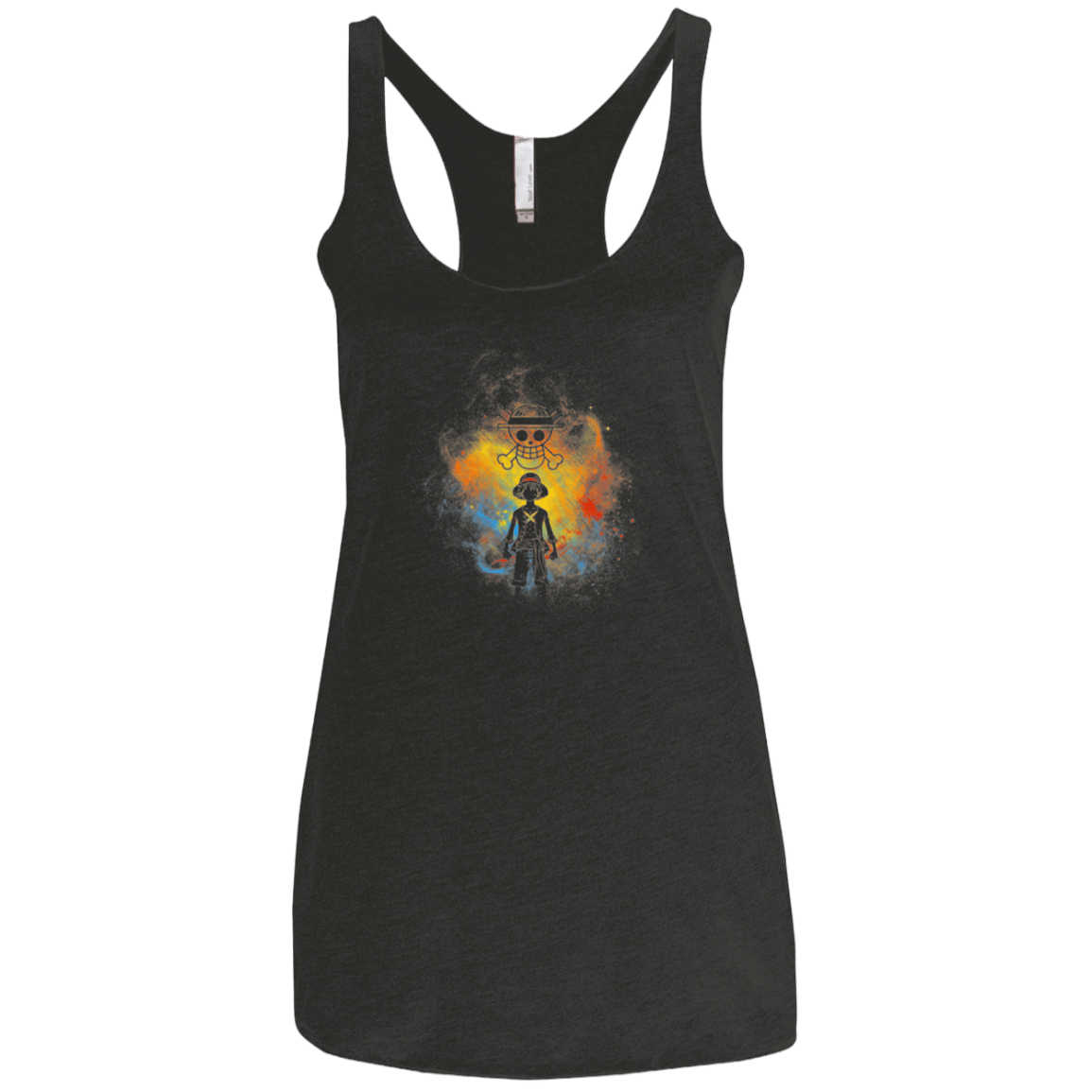 T-Shirts Vintage Black / X-Small PIRATE ART Women's Triblend Racerback Tank