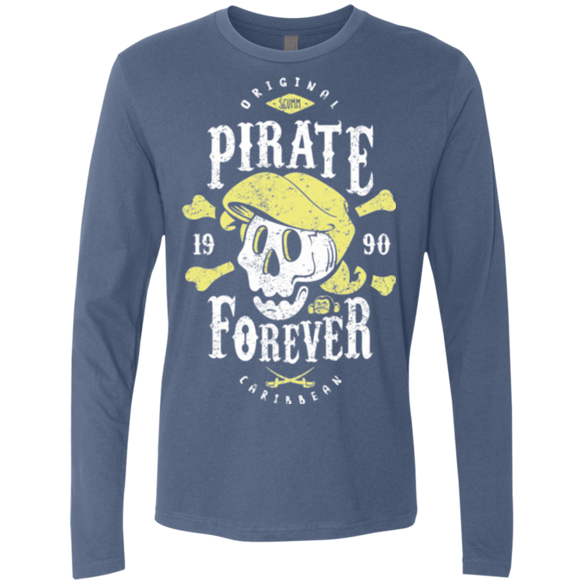 T-Shirts Indigo / Small Pirate Forever Men's Premium Long Sleeve