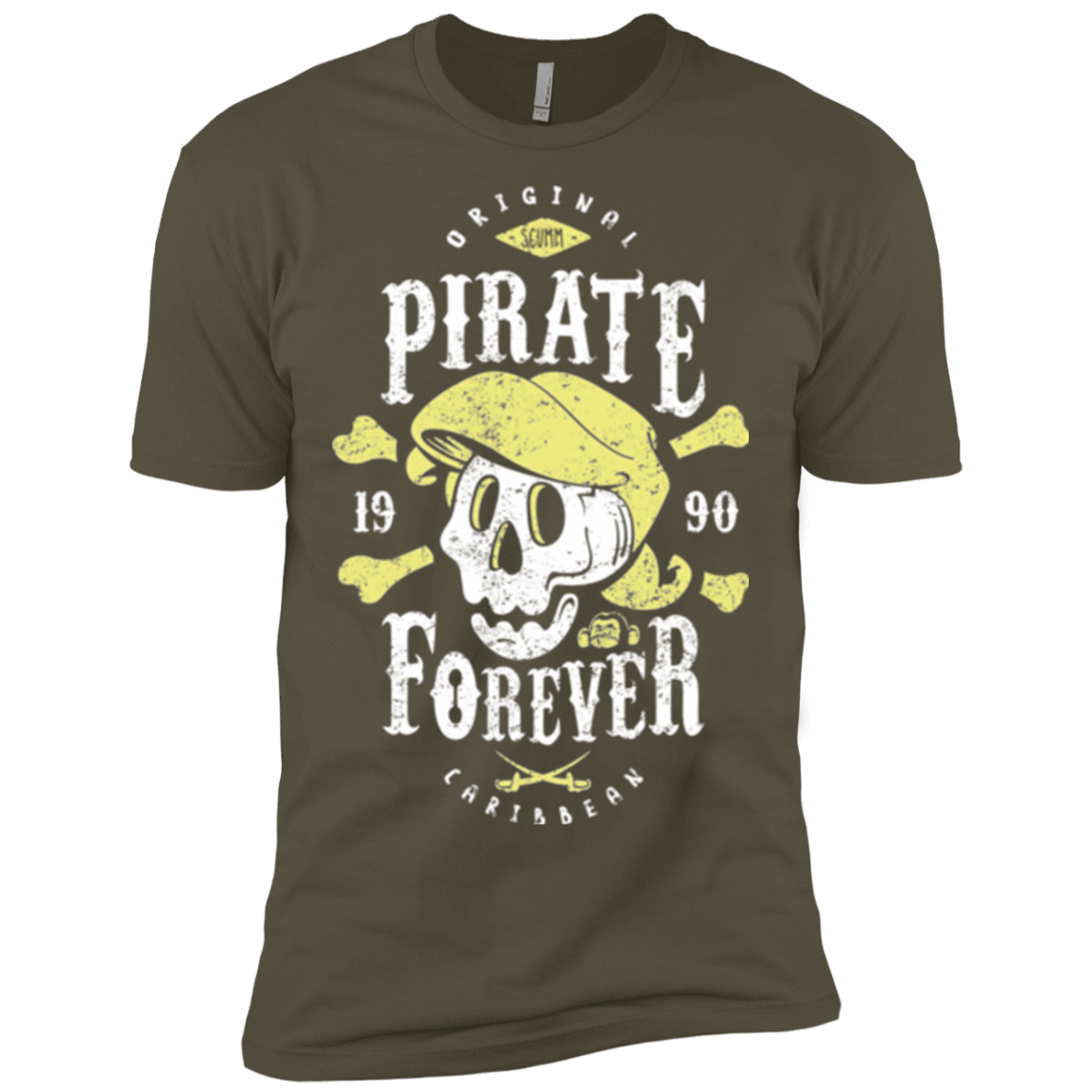 T-Shirts Military Green / X-Small Pirate Forever Men's Premium T-Shirt