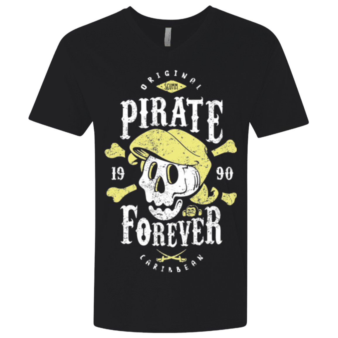T-Shirts Black / X-Small Pirate Forever Men's Premium V-Neck