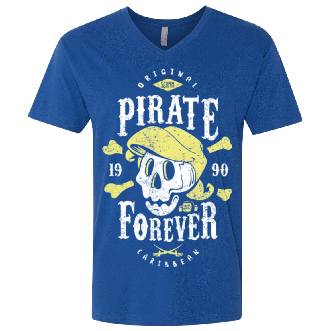 T-Shirts Royal / X-Small Pirate Forever Men's Premium V-Neck