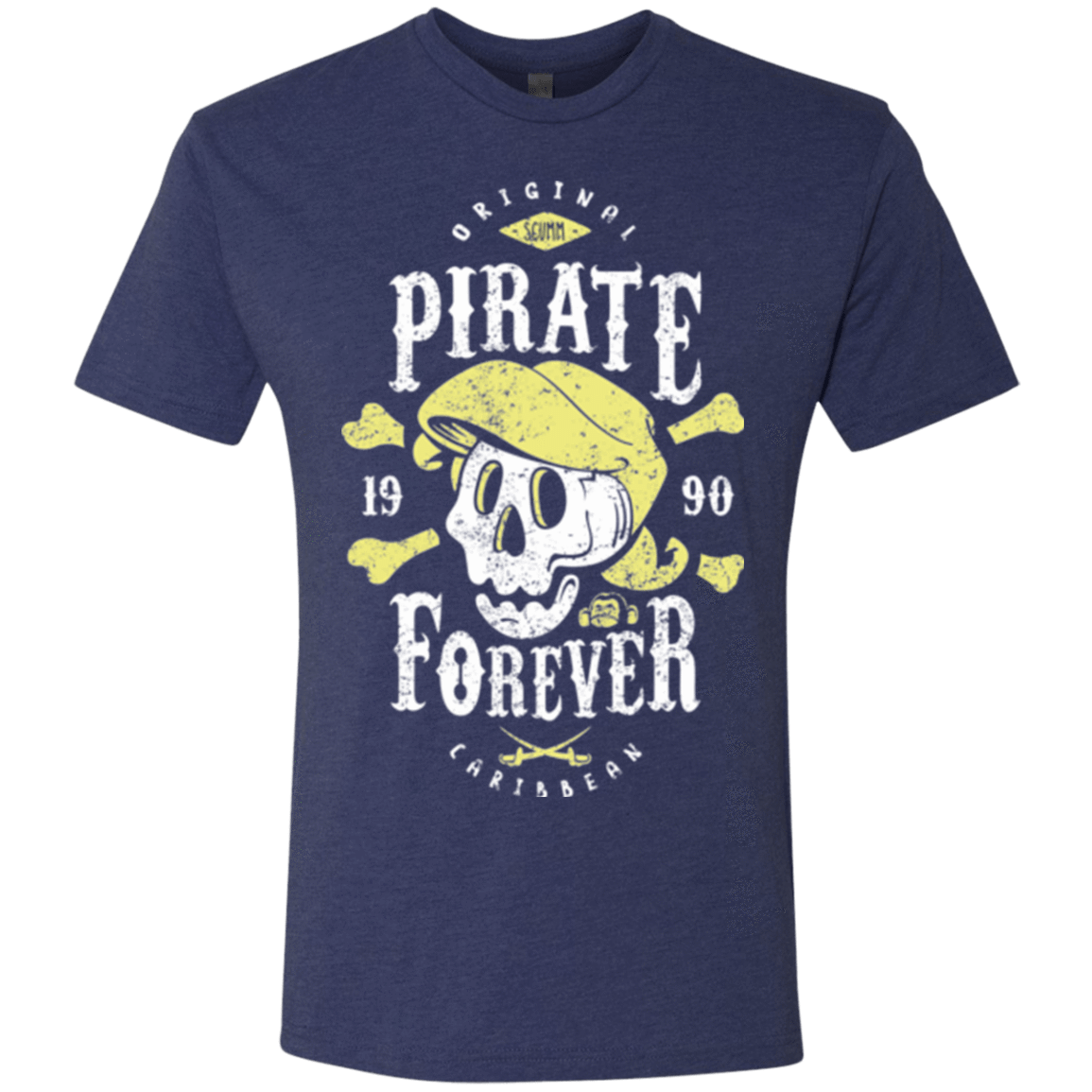 T-Shirts Vintage Navy / Small Pirate Forever Men's Triblend T-Shirt
