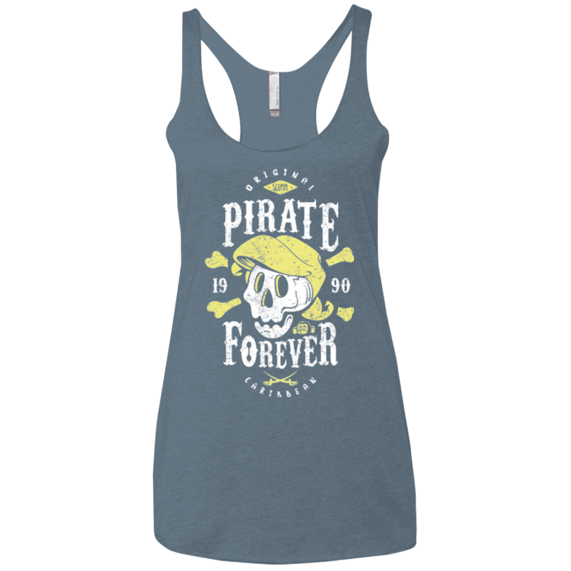 T-Shirts Indigo / X-Small Pirate Forever Women's Triblend Racerback Tank