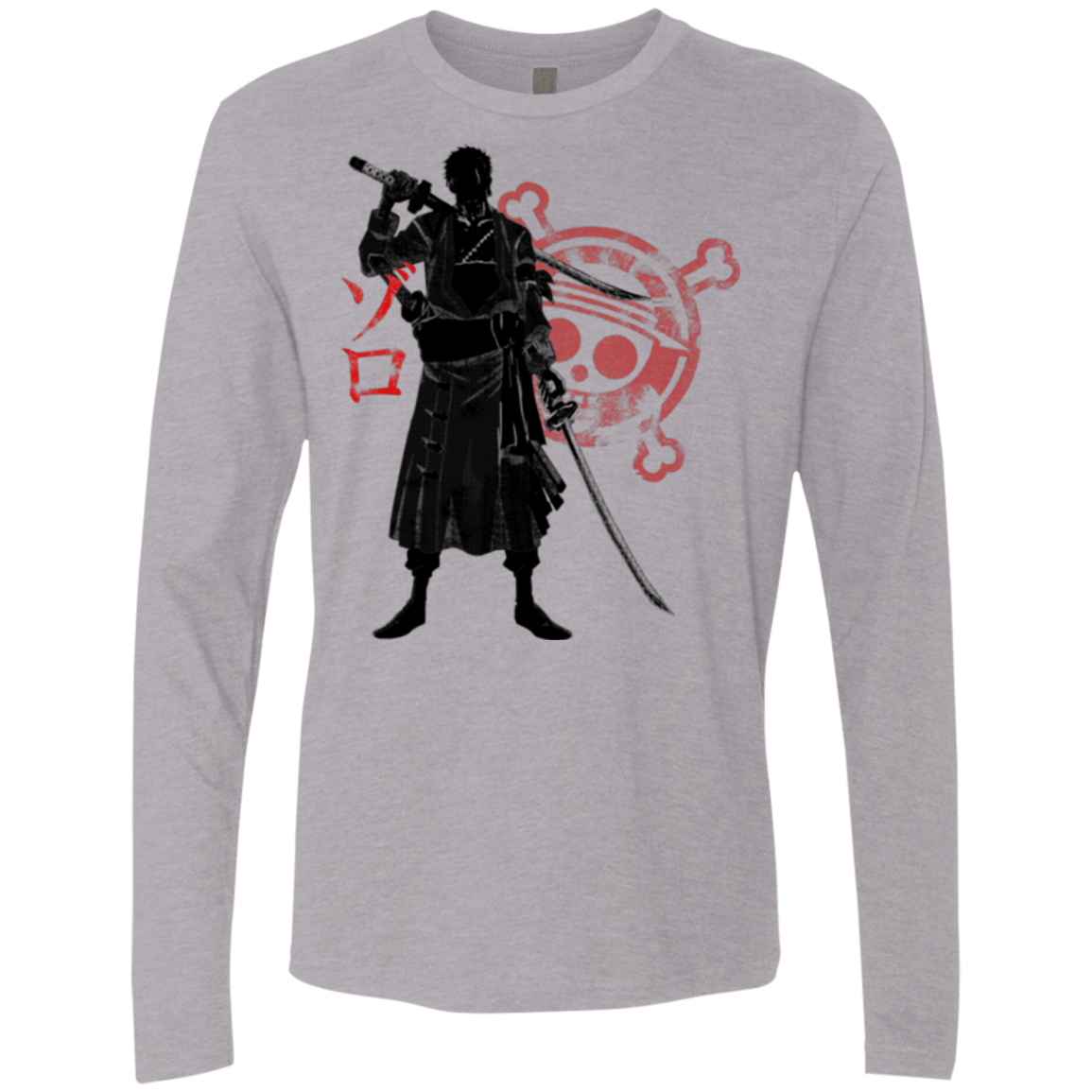T-Shirts Heather Grey / Small Pirate Hunter (2) Men's Premium Long Sleeve