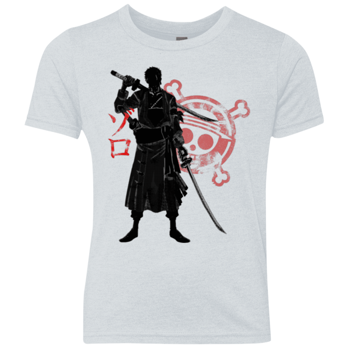 T-Shirts Heather White / YXS Pirate Hunter (2) Youth Triblend T-Shirt