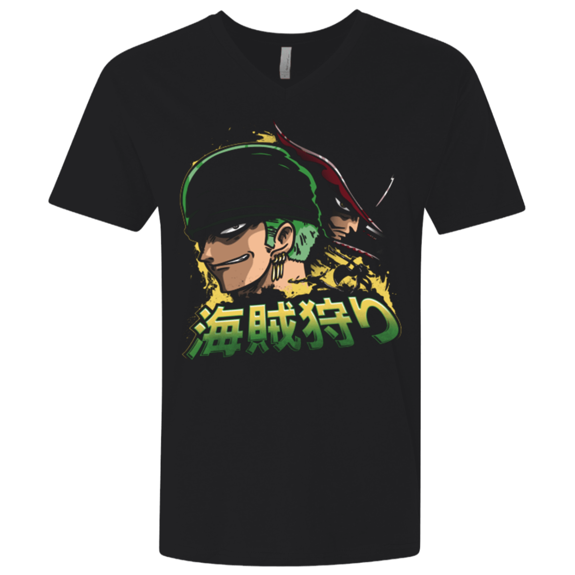 T-Shirts Black / X-Small Pirate Hunter (3) Men's Premium V-Neck