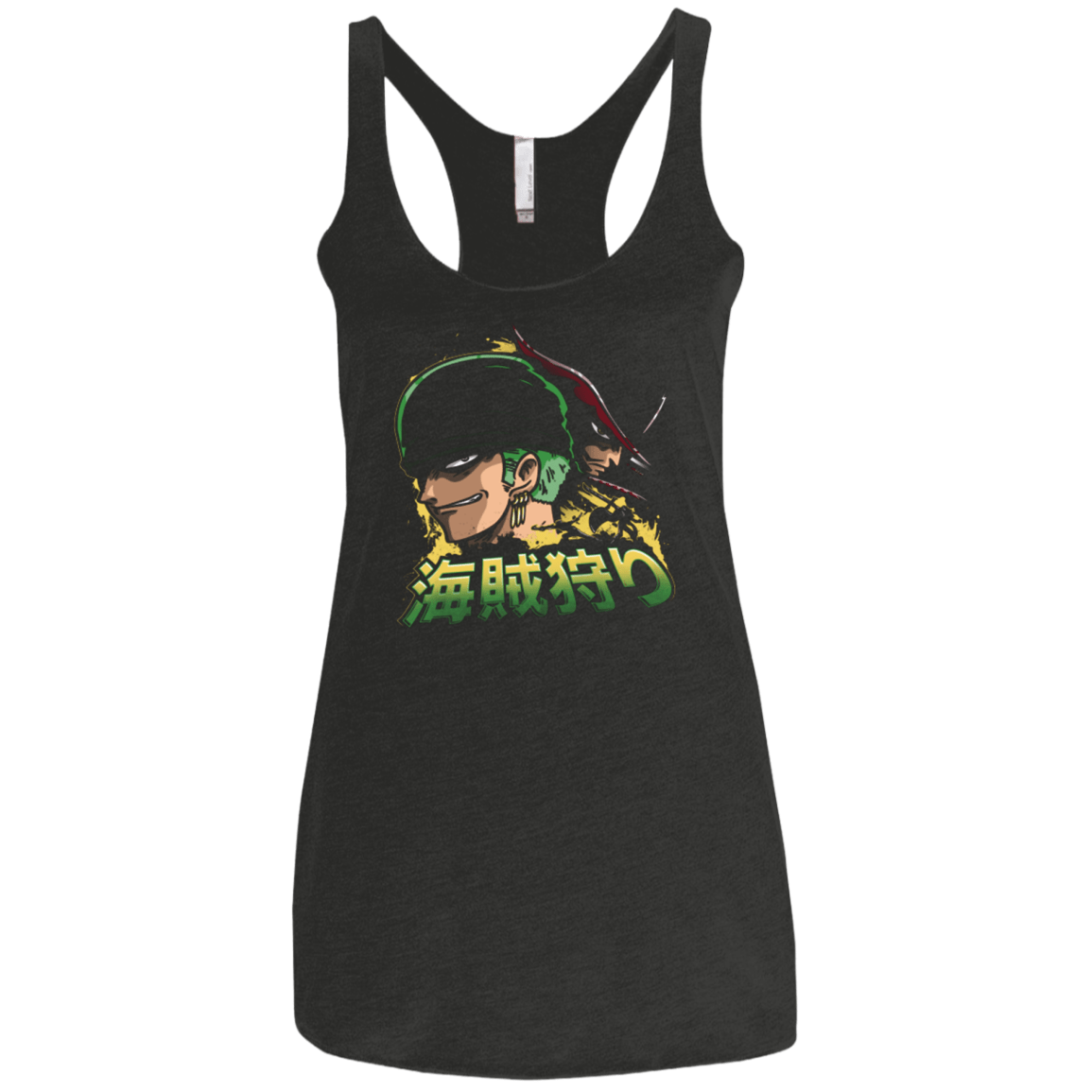 T-Shirts Vintage Black / X-Small Pirate Hunter (3) Women's Triblend Racerback Tank
