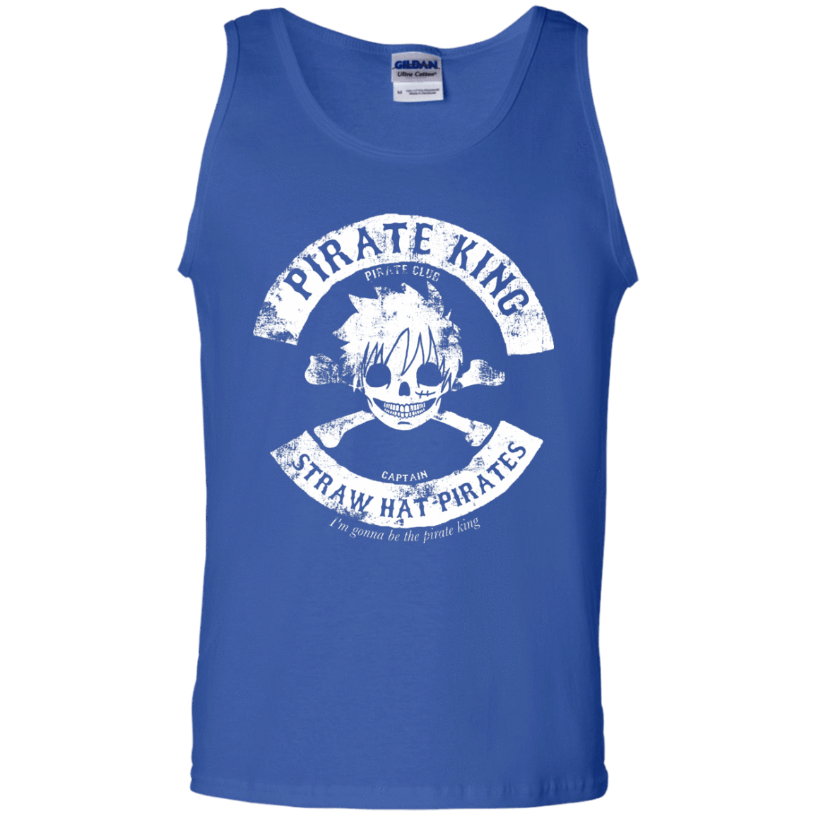 T-Shirts Royal / S Pirate King Skull Men's Tank Top