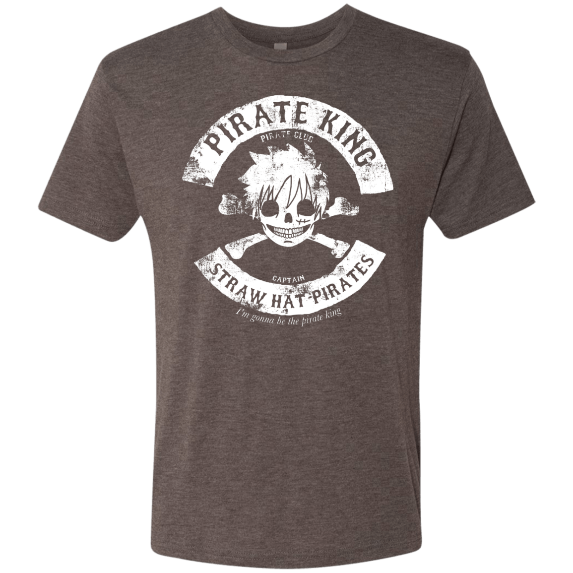 T-Shirts Macchiato / S Pirate King Skull Men's Triblend T-Shirt