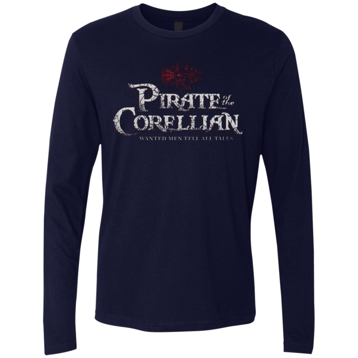 T-Shirts Midnight Navy / Small Pirate of the Corellian Men's Premium Long Sleeve