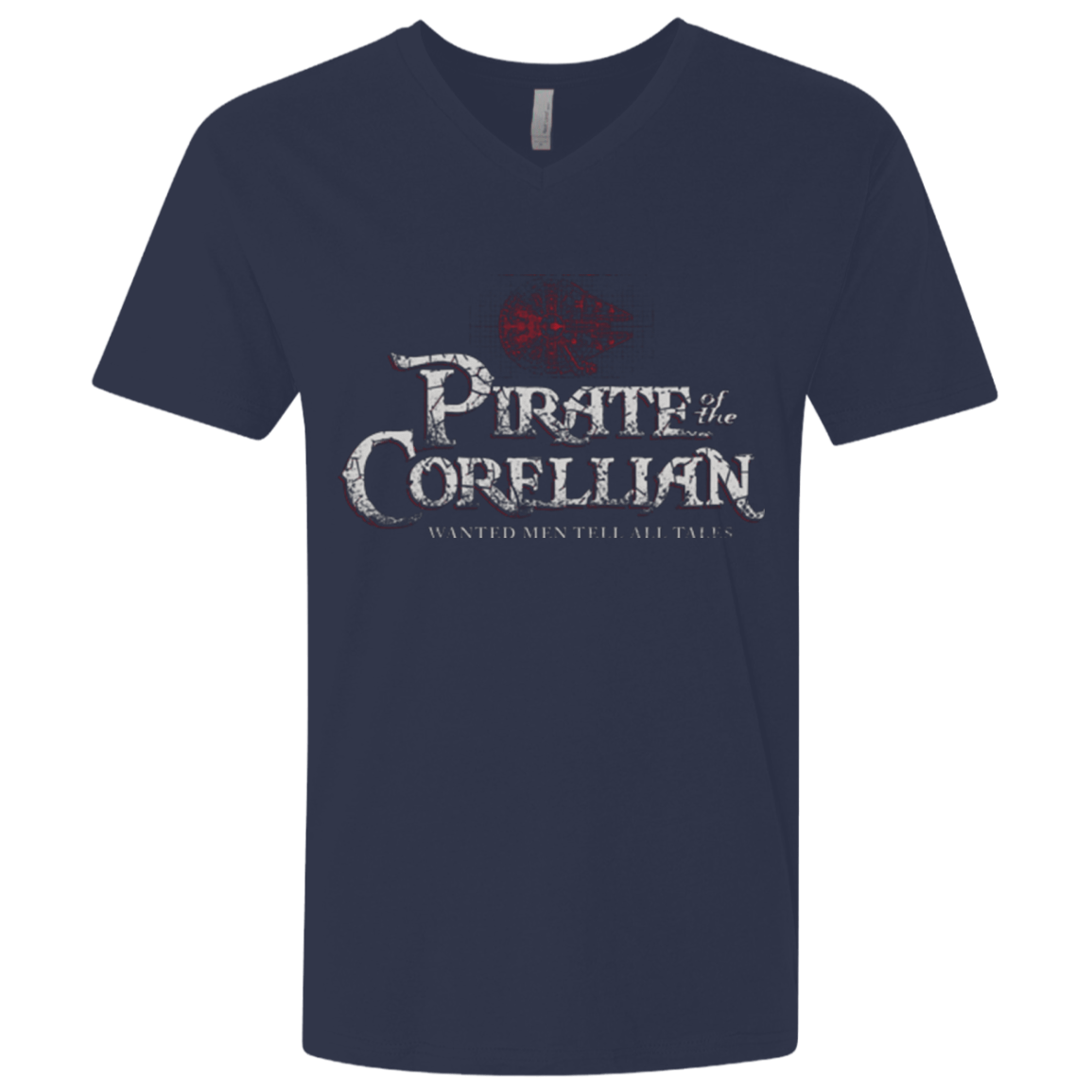 T-Shirts Midnight Navy / X-Small Pirate of the Corellian Men's Premium V-Neck