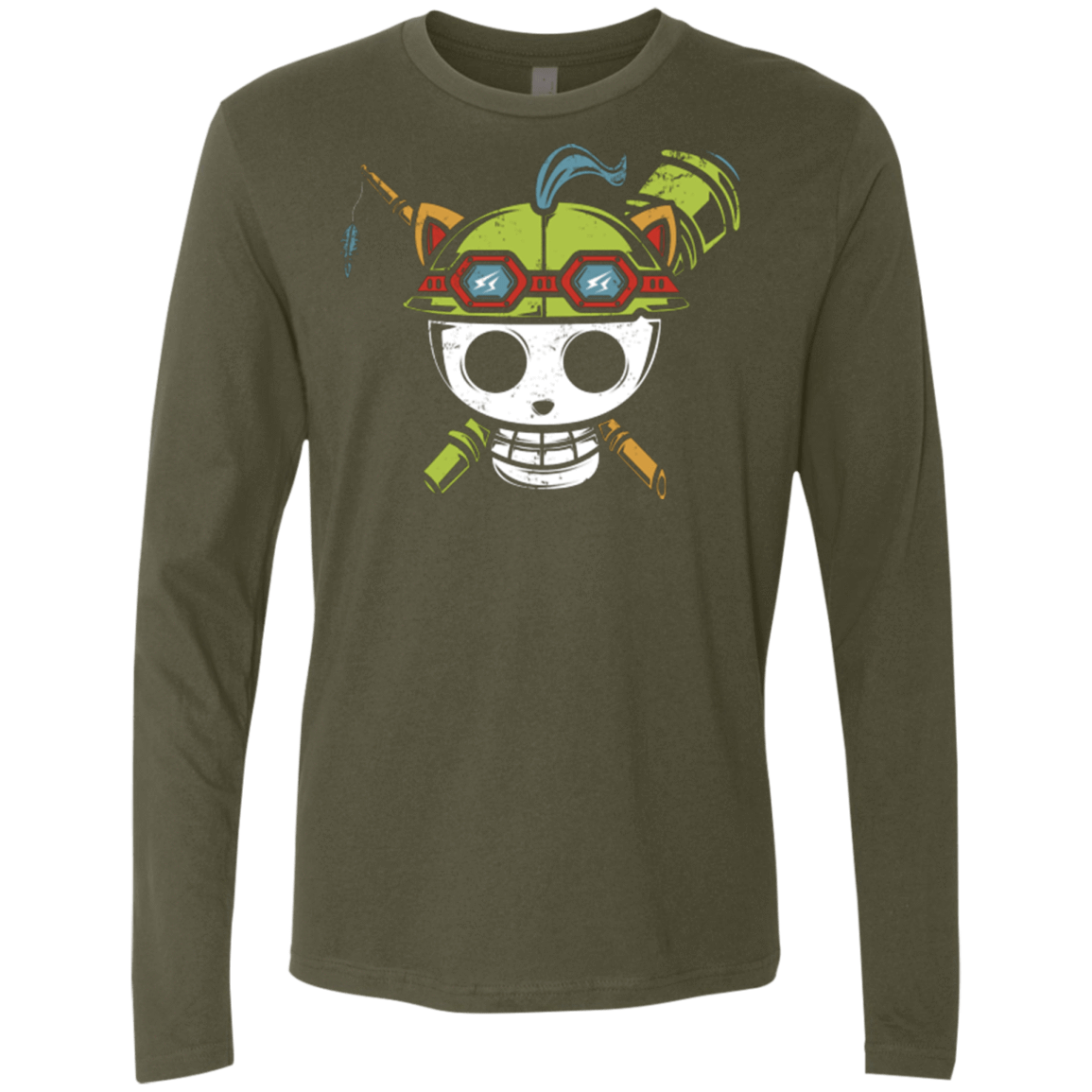 T-Shirts Military Green / Small Pirate Scout Men's Premium Long Sleeve