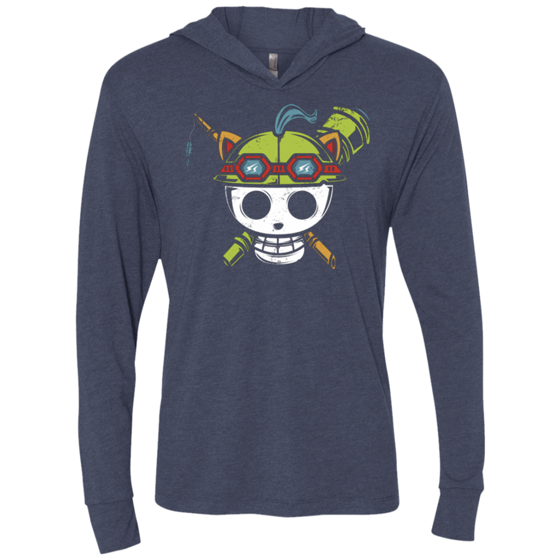 T-Shirts Vintage Navy / X-Small Pirate Scout Triblend Long Sleeve Hoodie Tee