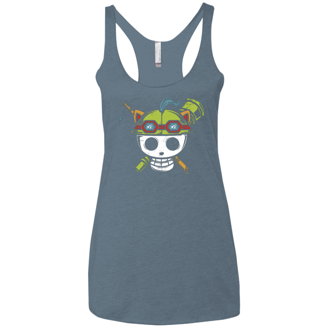 T-Shirts Indigo / X-Small Pirate Scout Women's Triblend Racerback Tank