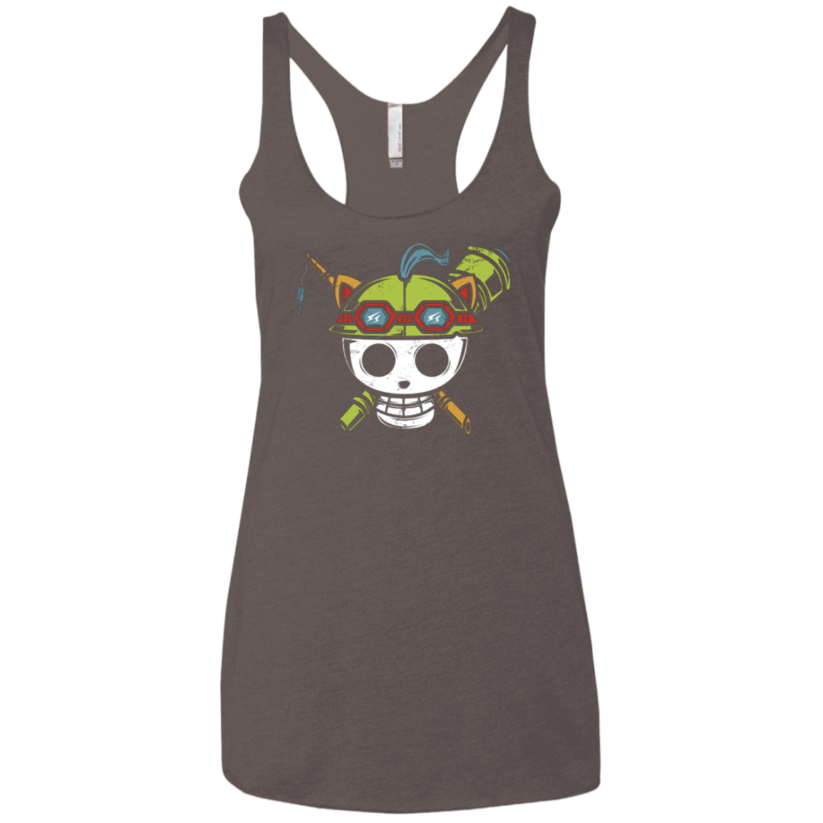 T-Shirts Macchiato / X-Small Pirate Scout Women's Triblend Racerback Tank