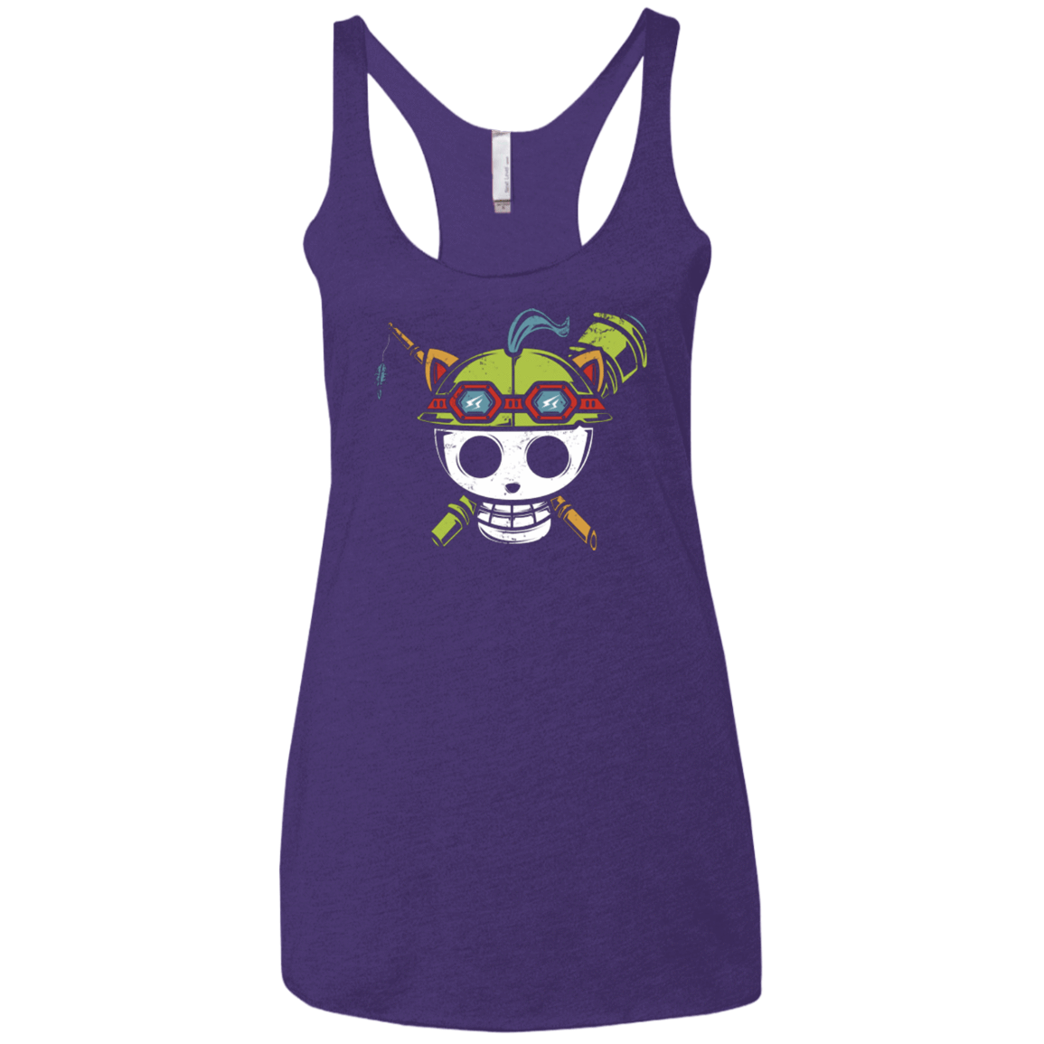 T-Shirts Purple / X-Small Pirate Scout Women's Triblend Racerback Tank