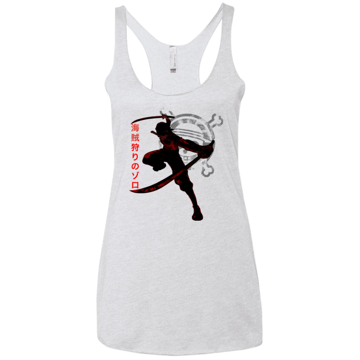 T-Shirts Heather White / X-Small Pirate Slayer Women's Triblend Racerback Tank