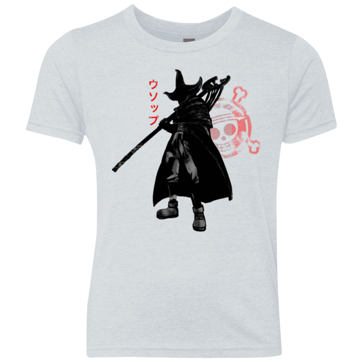 T-Shirts Heather White / YXS Pirate sniper Youth Triblend T-Shirt