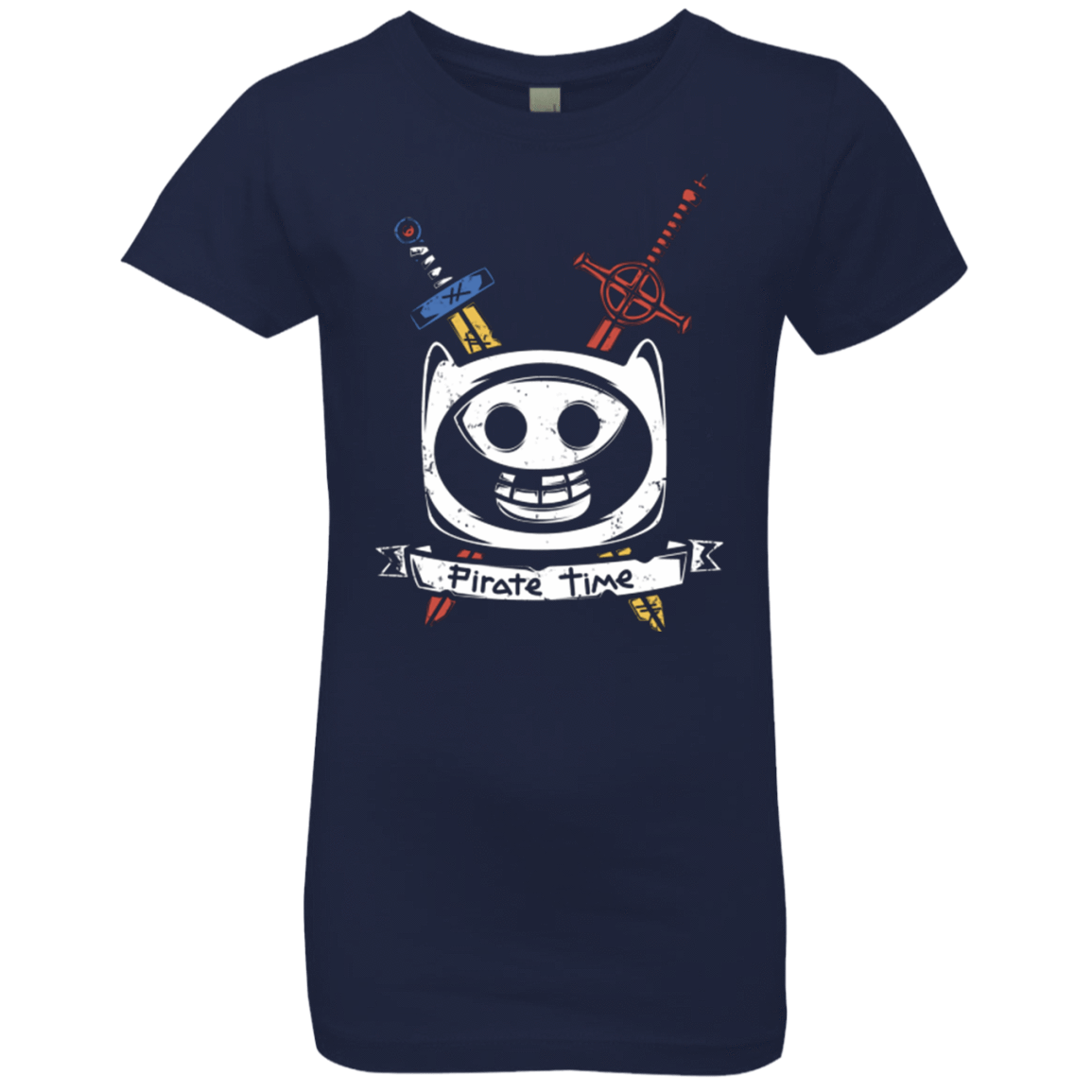 T-Shirts Midnight Navy / YXS Pirate Time Girls Premium T-Shirt