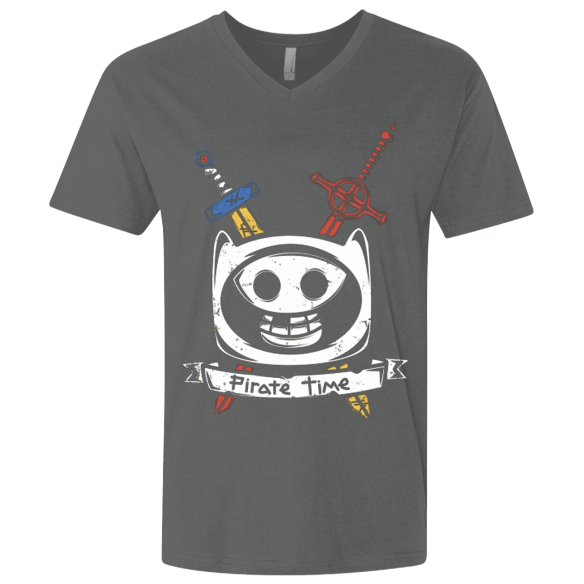 T-Shirts Heavy Metal / X-Small Pirate Time Men's Premium V-Neck