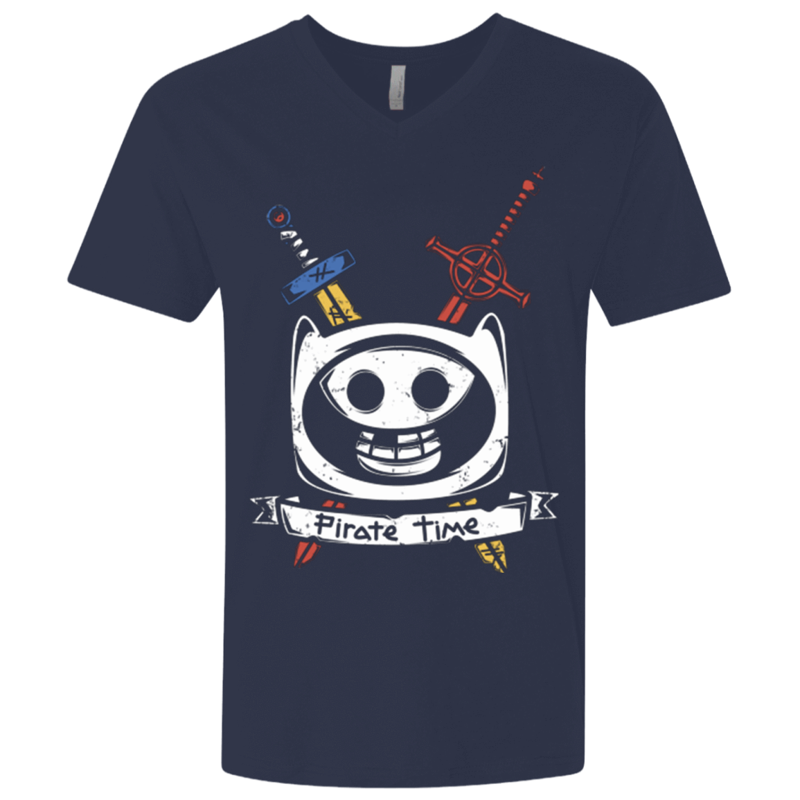 T-Shirts Midnight Navy / X-Small Pirate Time Men's Premium V-Neck