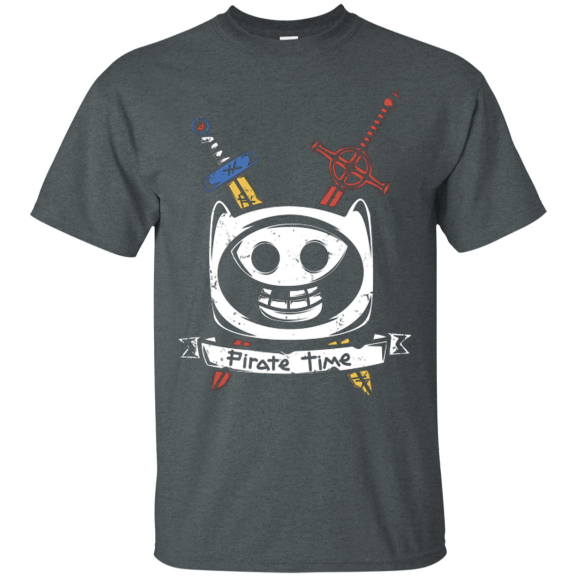 T-Shirts Dark Heather / Small Pirate Time T-Shirt