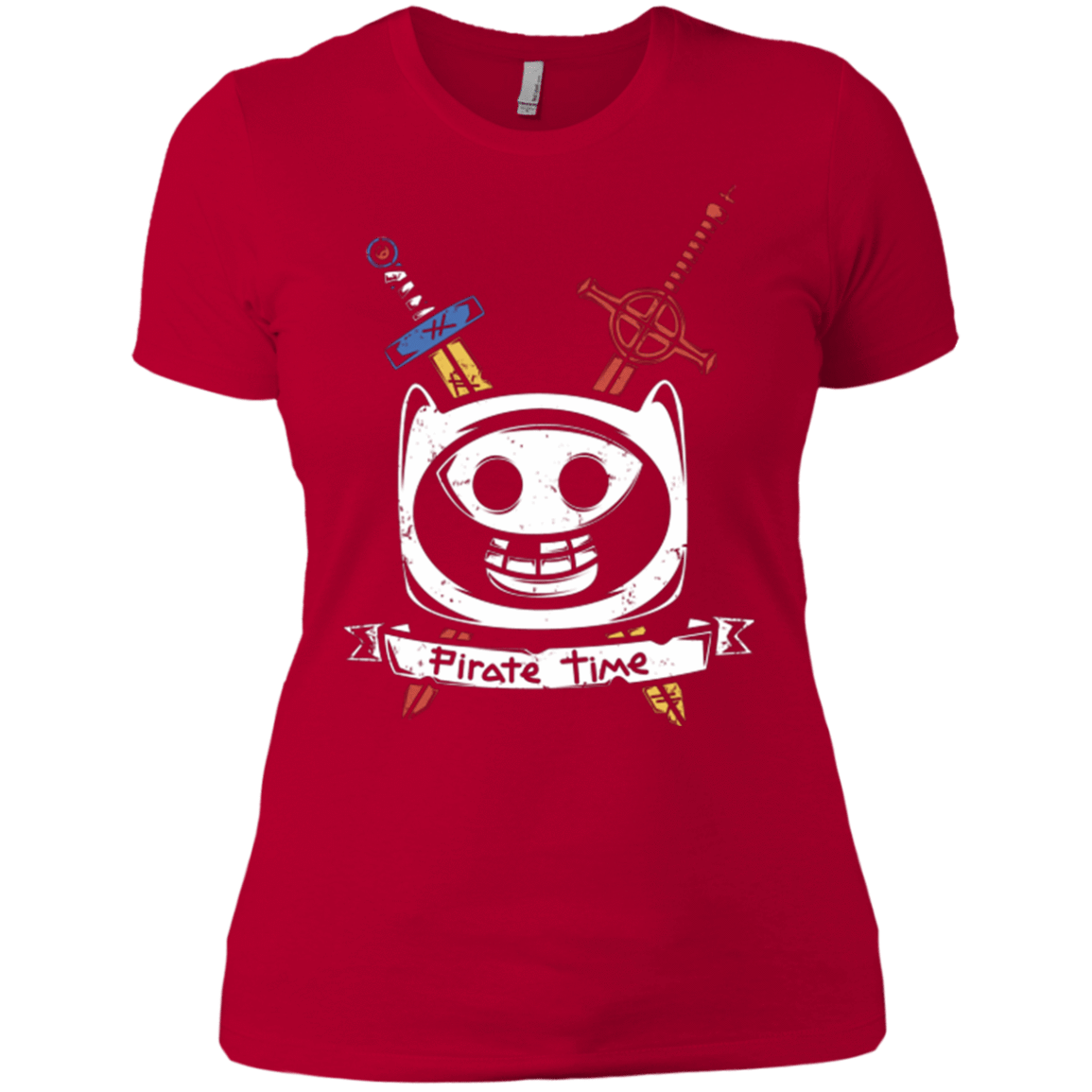 T-Shirts Red / X-Small Pirate Time Women's Premium T-Shirt