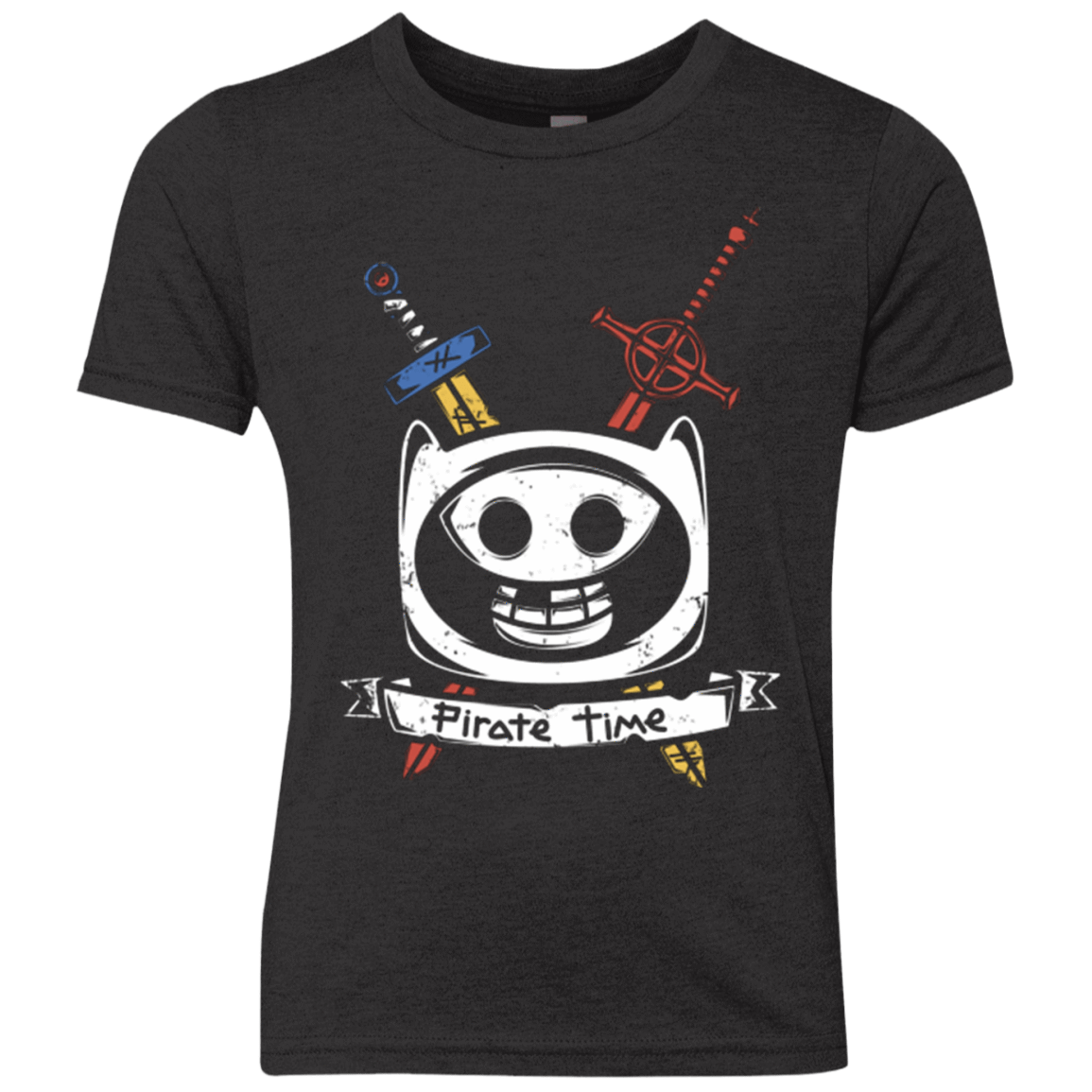 T-Shirts Vintage Black / YXS Pirate Time Youth Triblend T-Shirt