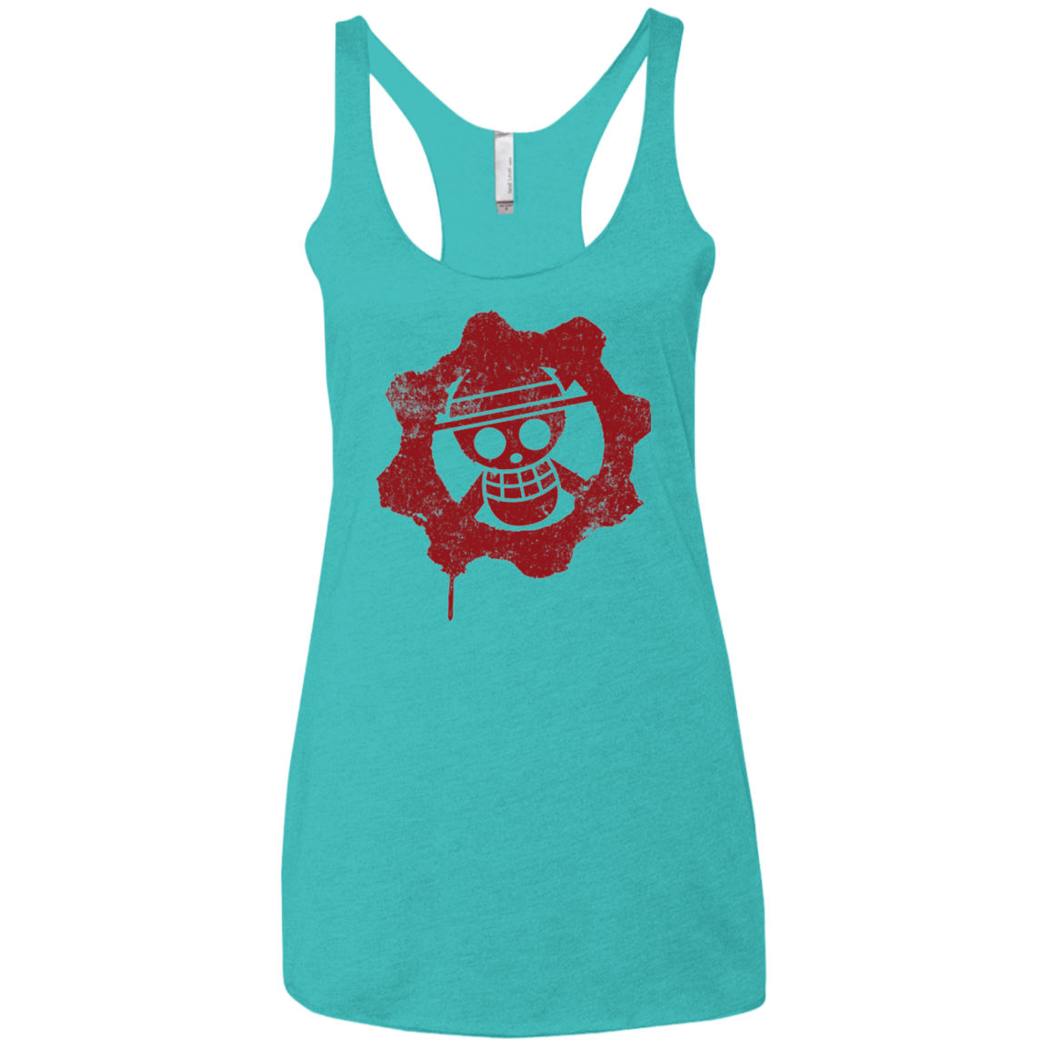 T-Shirts Tahiti Blue / X-Small Pirates of War Women's Triblend Racerback Tank