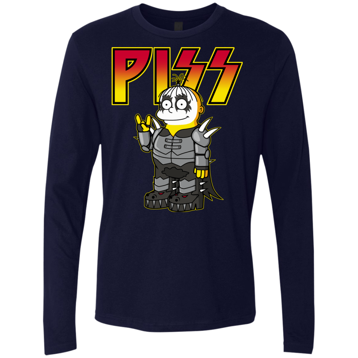 T-Shirts Midnight Navy / S Piss Men's Premium Long Sleeve