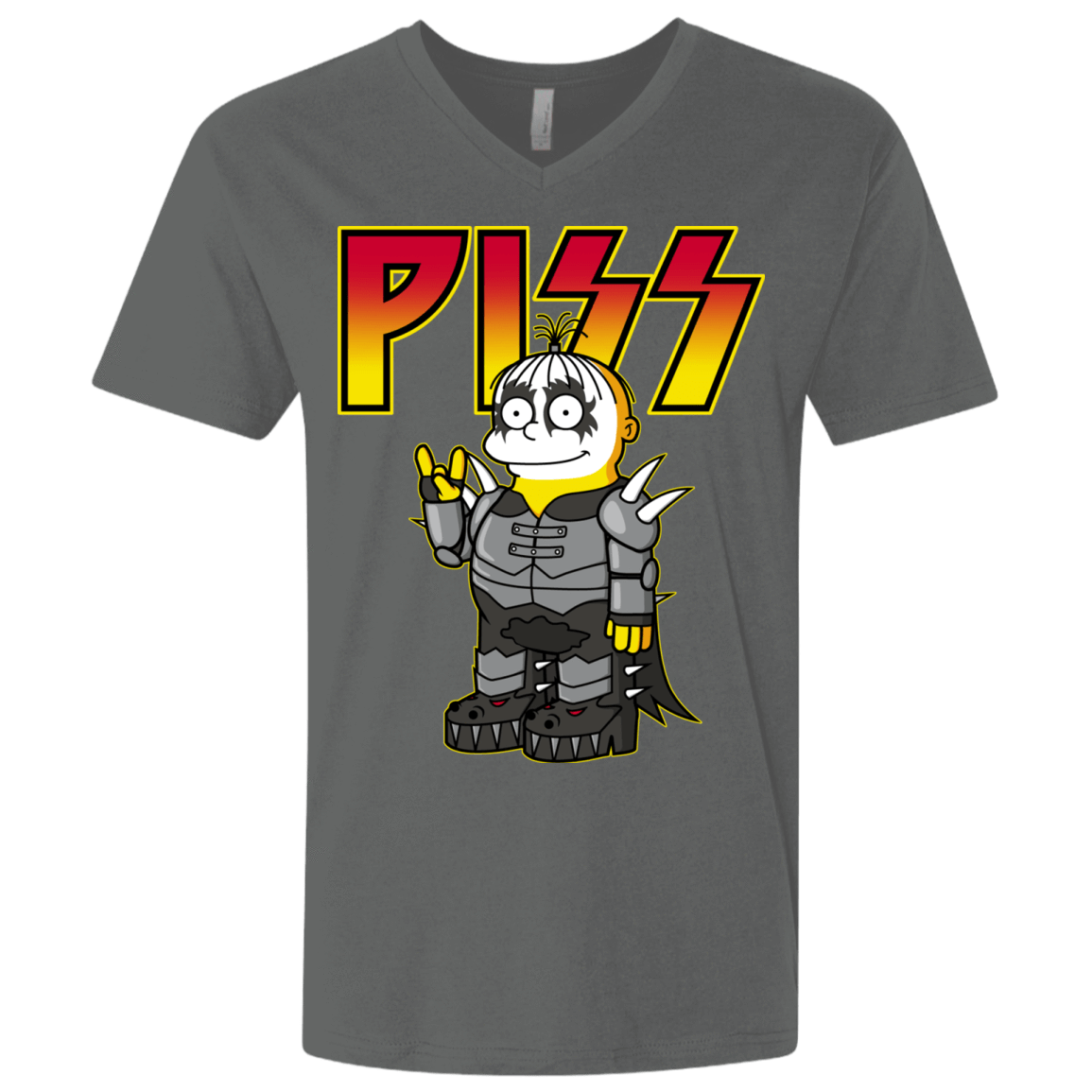 T-Shirts Heavy Metal / X-Small Piss Men's Premium V-Neck