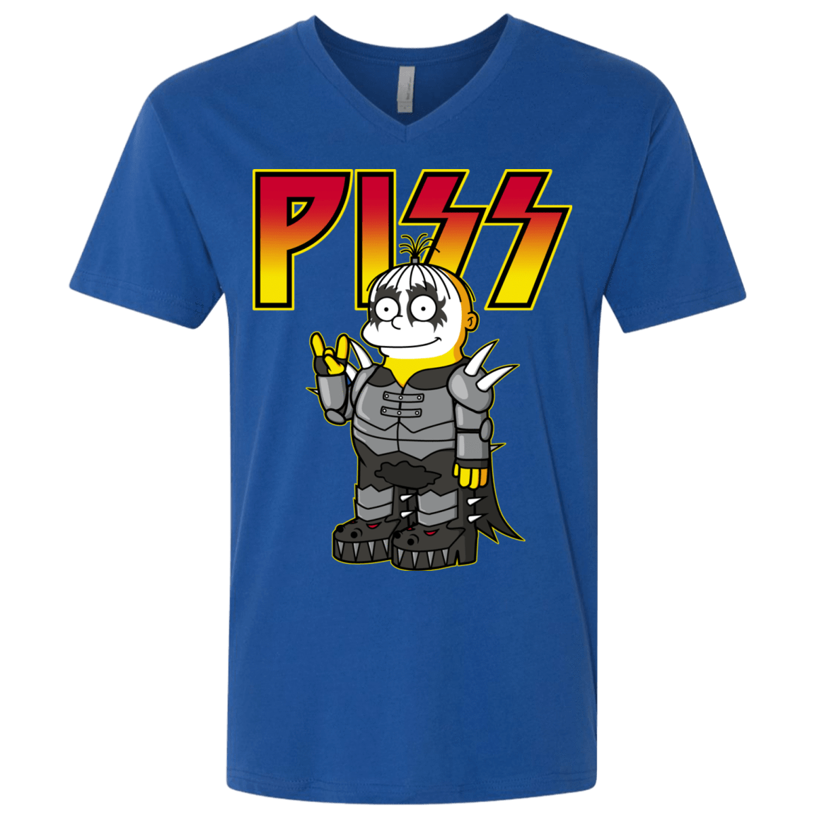 T-Shirts Royal / X-Small Piss Men's Premium V-Neck