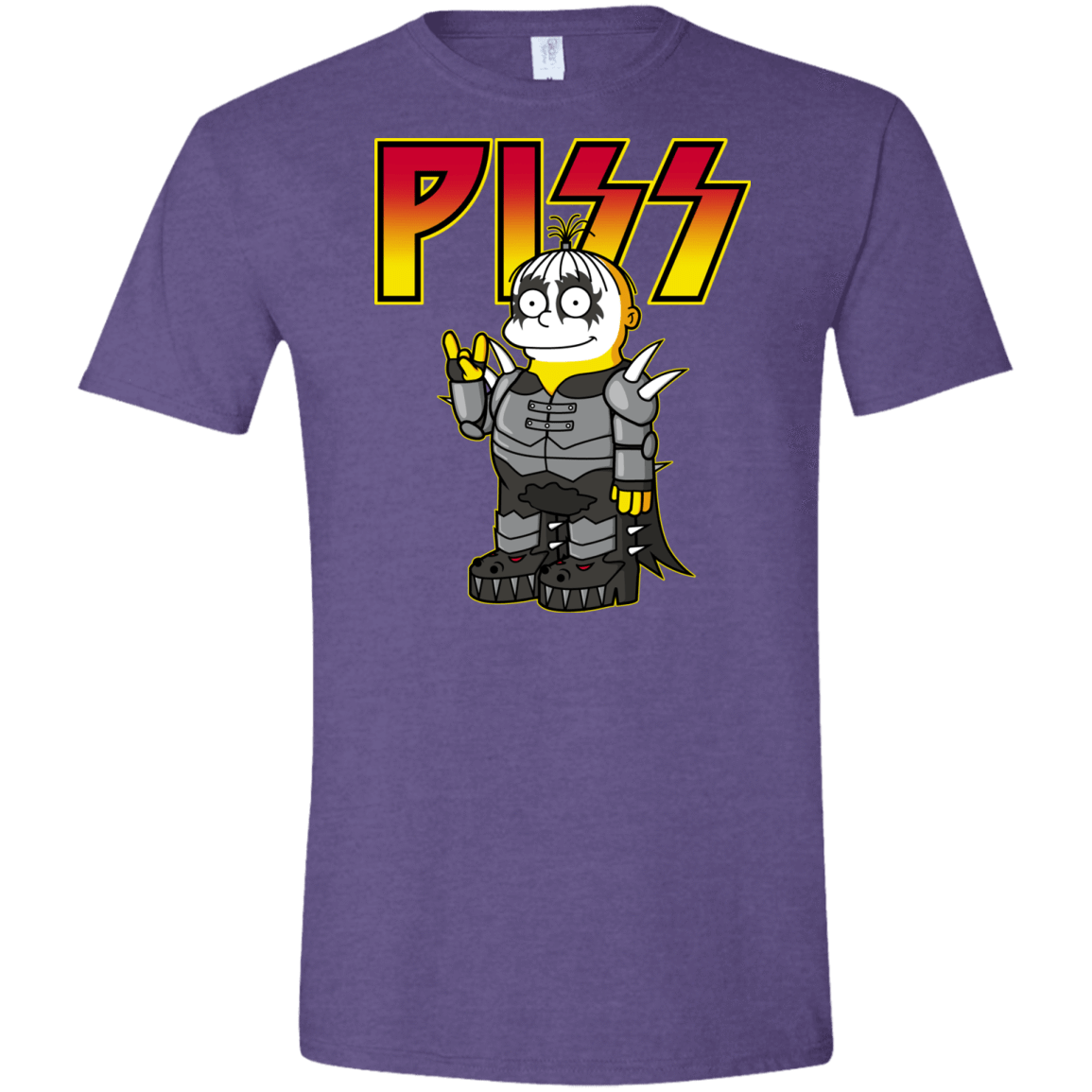 T-Shirts Heather Purple / S Piss Men's Semi-Fitted Softstyle