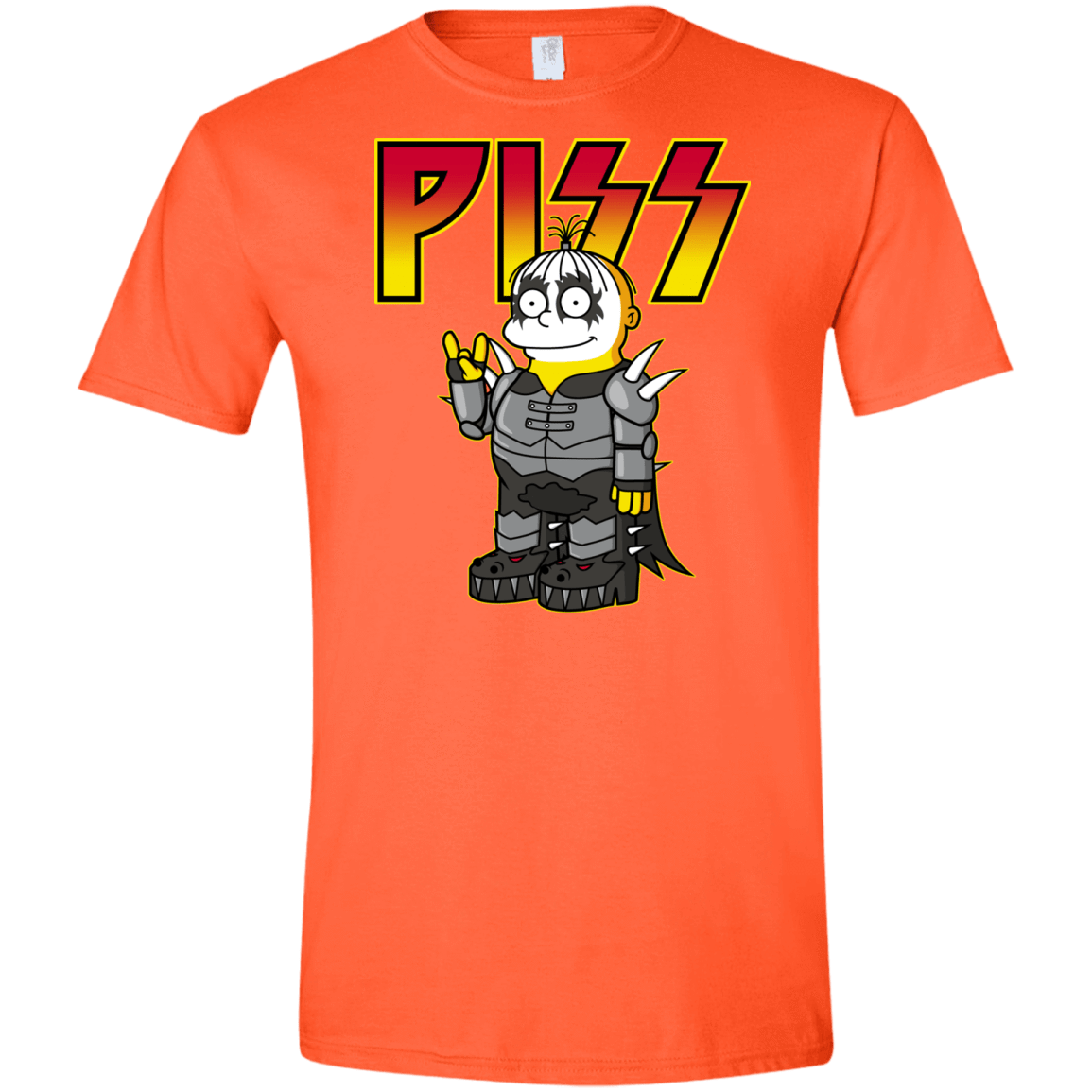 T-Shirts Orange / S Piss Men's Semi-Fitted Softstyle