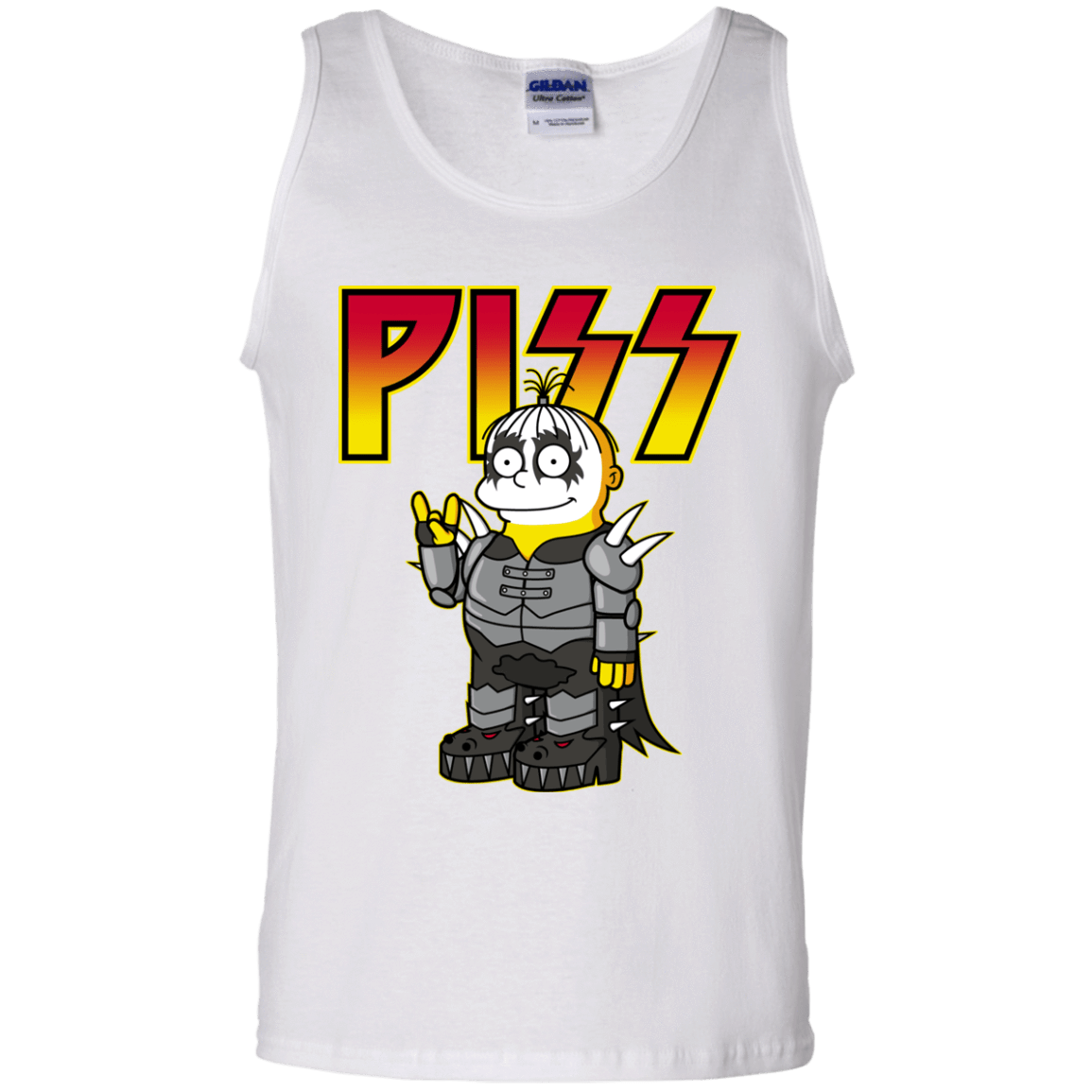 T-Shirts White / S Piss Men's Tank Top