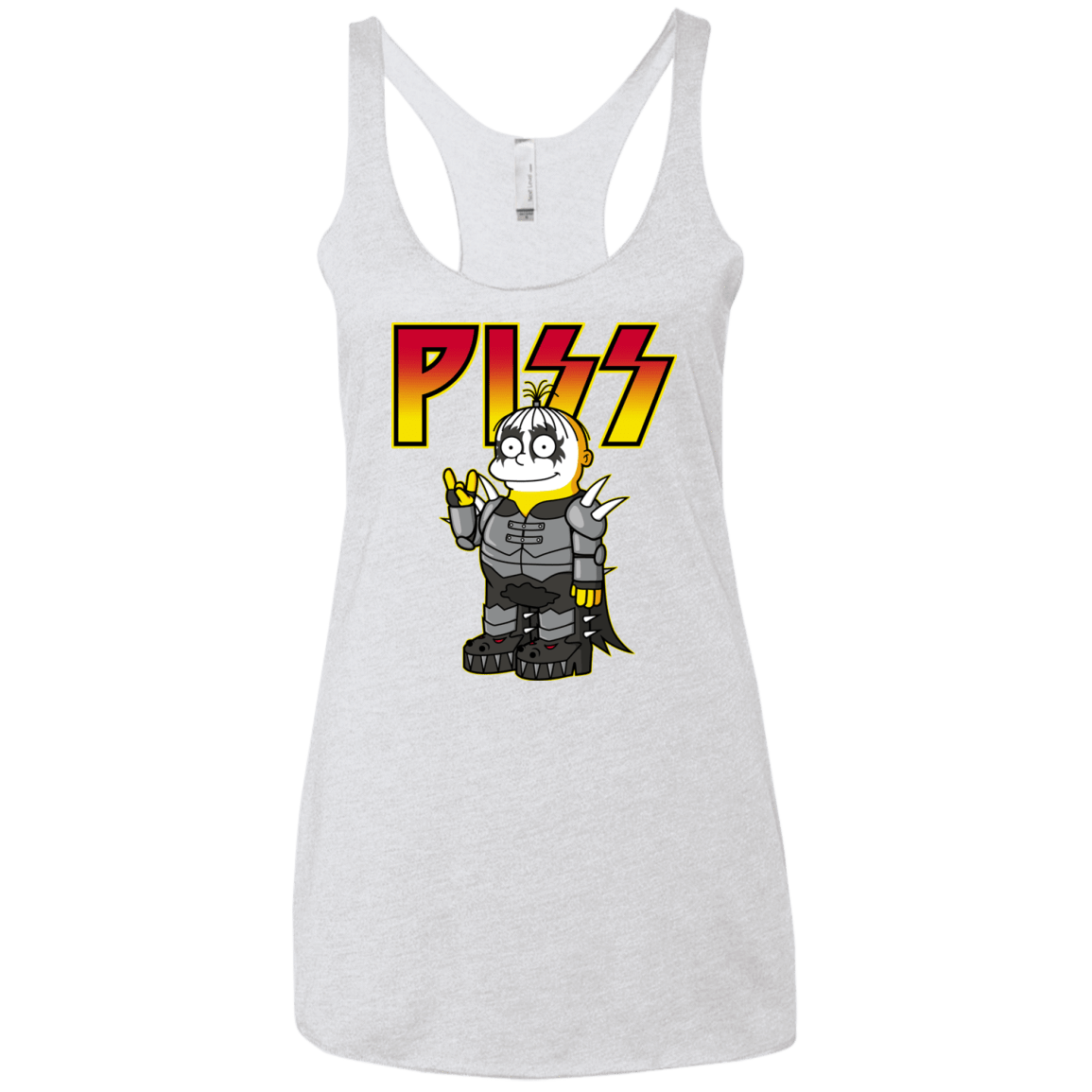 T-Shirts Heather White / X-Small Piss Women's Triblend Racerback Tank