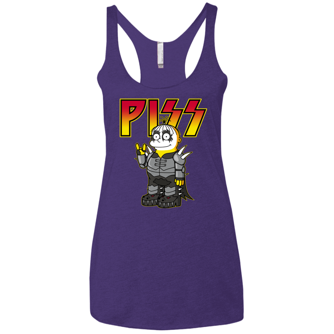 T-Shirts Purple Rush / X-Small Piss Women's Triblend Racerback Tank