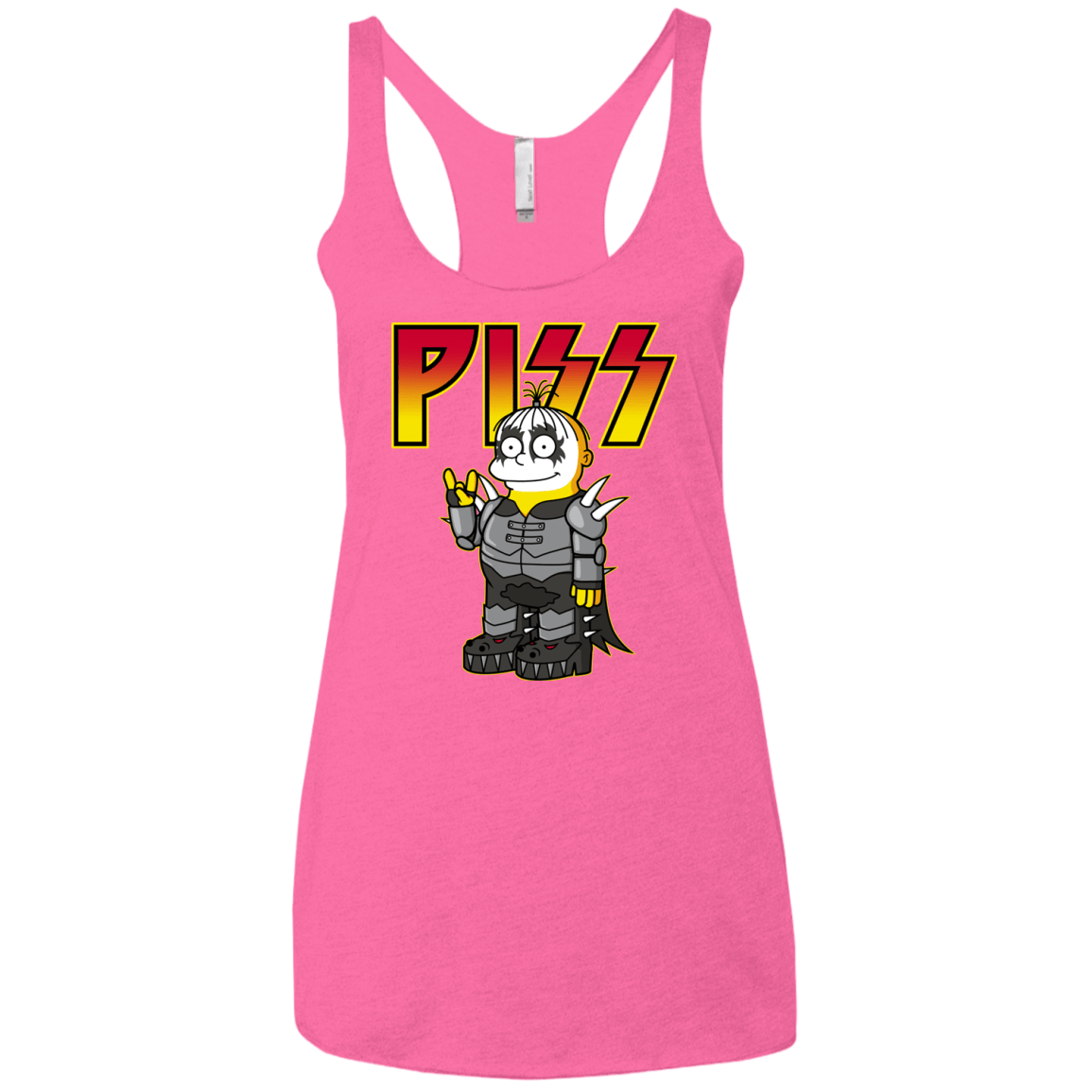 T-Shirts Vintage Pink / X-Small Piss Women's Triblend Racerback Tank