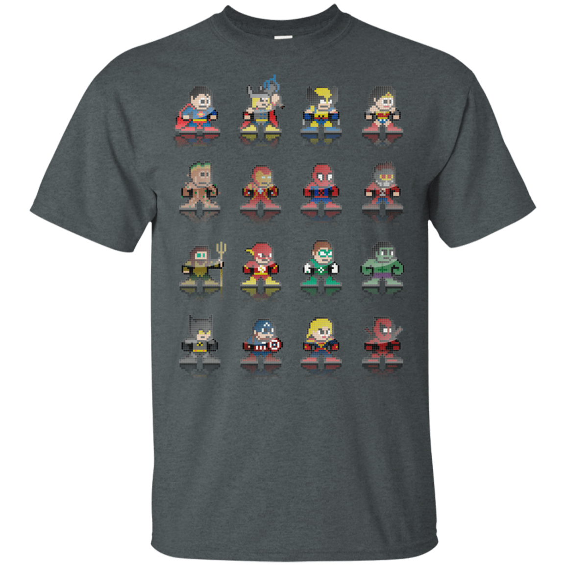 T-Shirts Dark Heather / S Pixel Comics T-Shirt