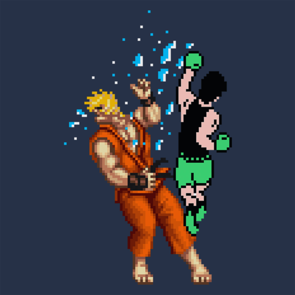 T-Shirts Pixel Fight Ken T-Shirt