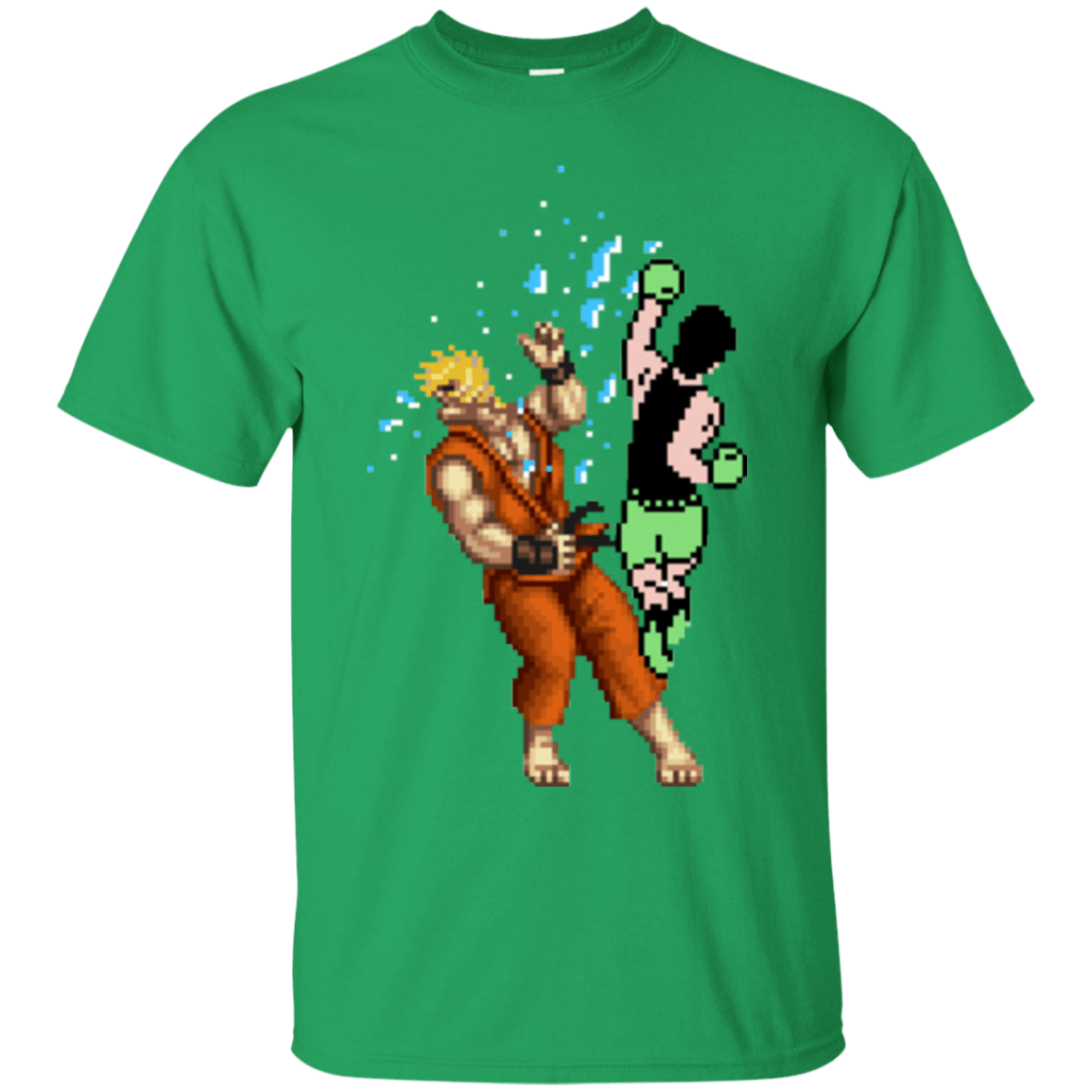 T-Shirts Irish Green / Small Pixel Fight Ken T-Shirt