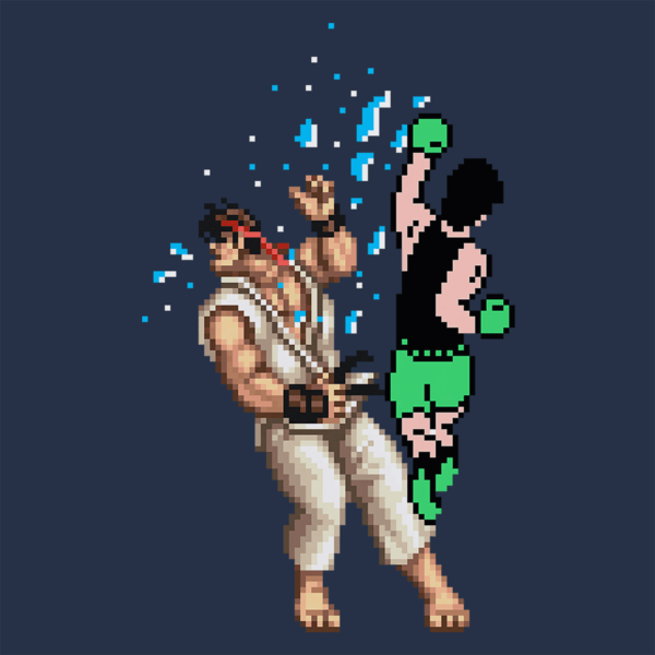 T-Shirts Pixel Fight Ryu T-Shirt