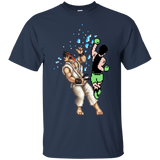 T-Shirts Navy / Small Pixel Fight Ryu T-Shirt