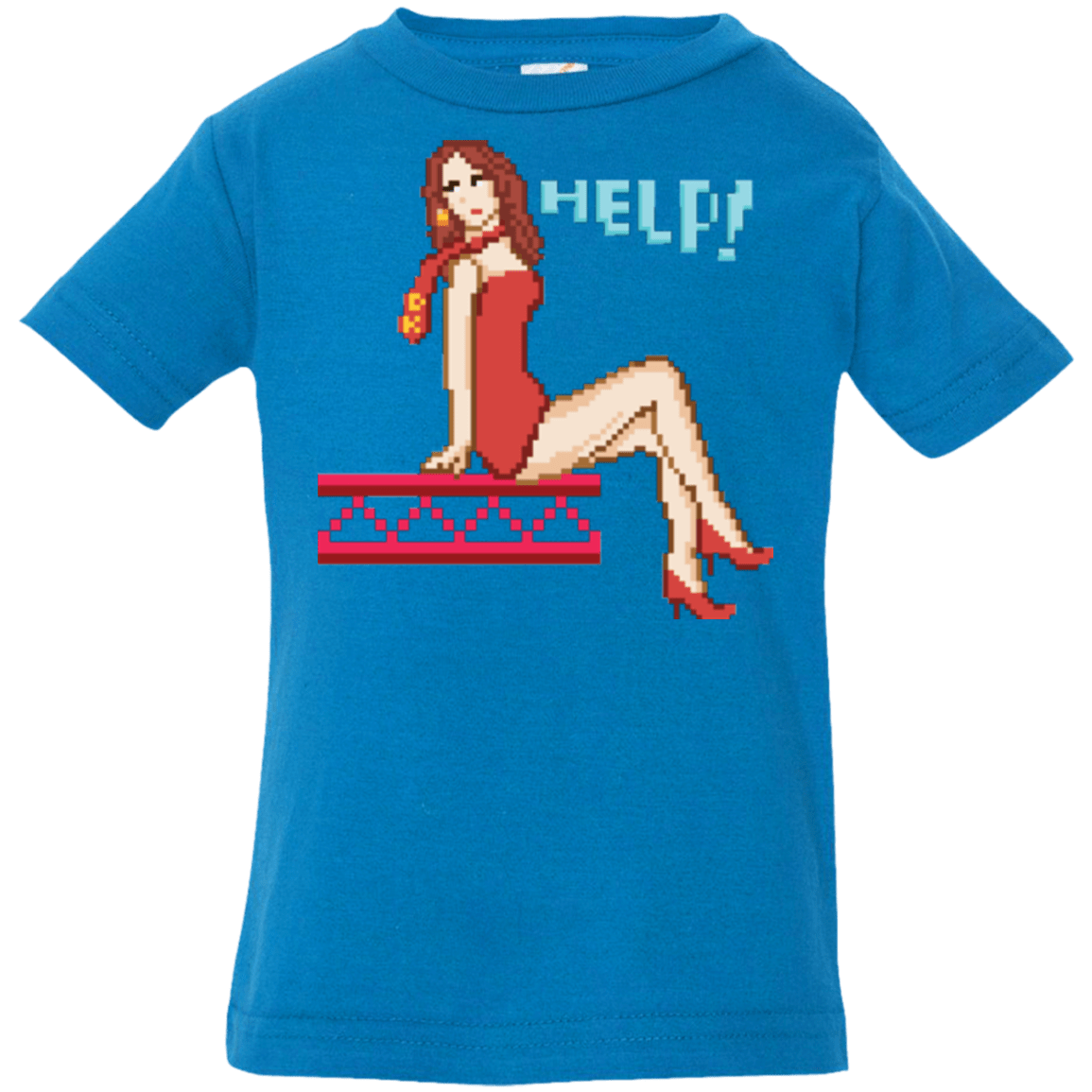 T-Shirts Cobalt / 6 Months Pixel Pinup Pauline Infant PremiumT-Shirt